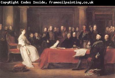 Sir David Wilkie THe First Council of Queen Victoria (mk25)